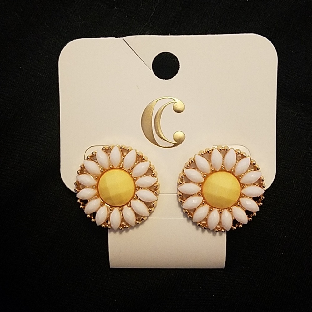 Charming Charlie Daisy Earrings - Picture 1 of 2
